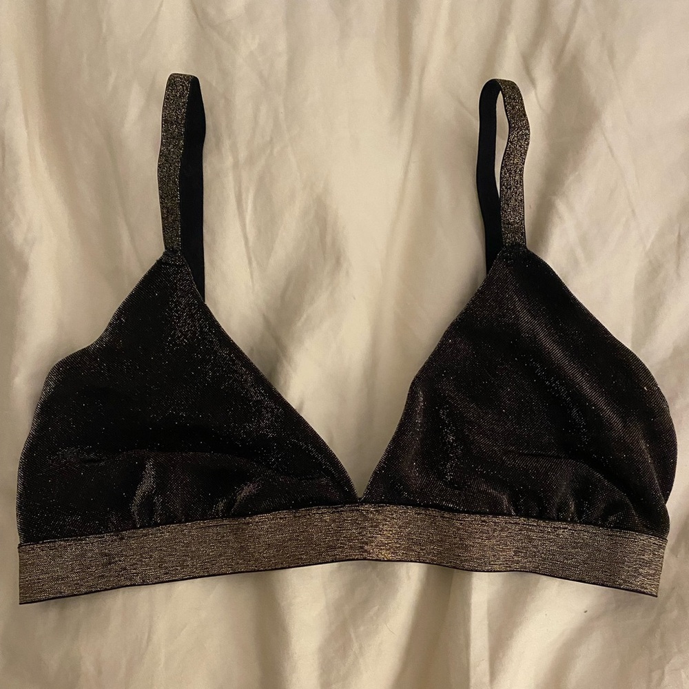Colsie Black and Gold Bralette
